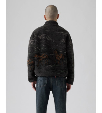Levi's Camisola Idyllwild Sherpa Popover preta
