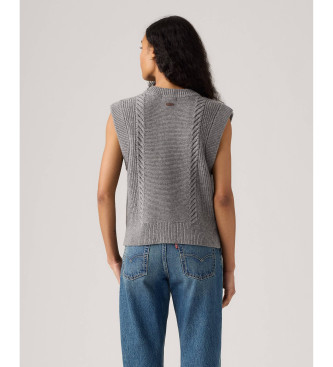 Levi's Braided knitted waistcoat Ines grey