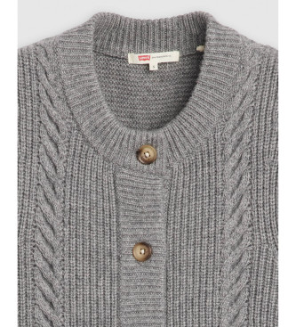 Levi's Braided knitted waistcoat Ines grey