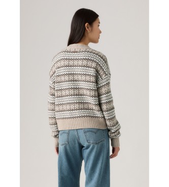 Levi's Ines Fairisle-jumper i beige