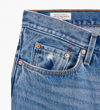 Levi's Jeans 501 Cropped Blu originale