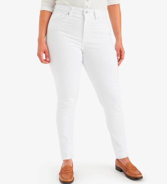 Levi's Jeans 721 estrecho talle alto blanco