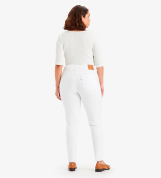 Levi's Jeans 721 slim fit high waisted blanc