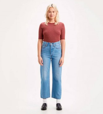 Levi's Ribcage straight ankle blue jeans