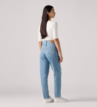 Levi's Calças de ganga Mom high rise azul claro