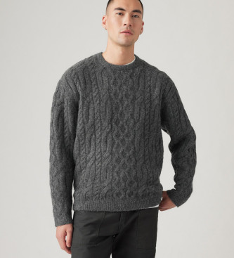 Levi's Battery Crewneck trui grijs