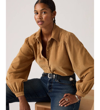 Levi's Brązowa sztruksowa koszula Western Journey