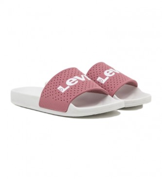 Levi's Flip Flops June Perf S Pink, White