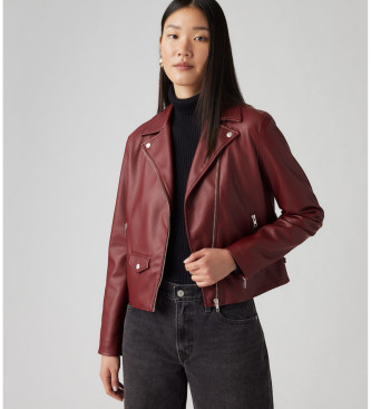 Levi's Jacket Lelou Moto maroon