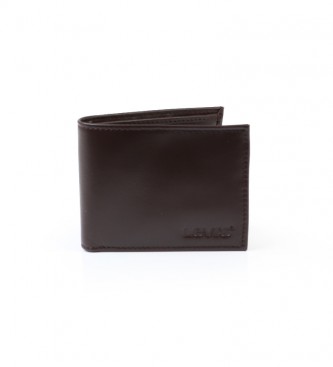 Levi's Brown leather wallet -11x2x8.5cm