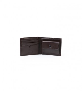 Levi's Brown leather wallet -11x2x8.5cm