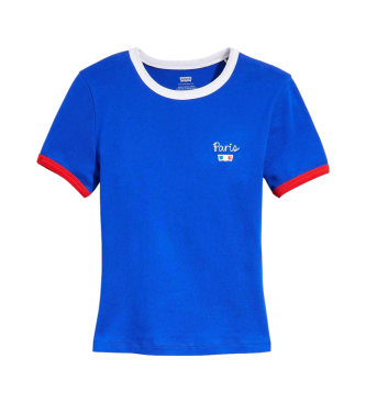 Levi's Rickie blauw T-shirt met opdruk