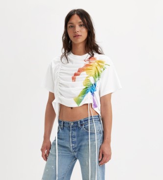 Levi's Cinched Short Stack T-shirt wit