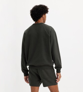 Levi's Entspanntes Raglan Sweatshirt mit Rundhalsausschnitt schwarz