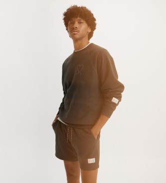 Levi's Entspanntes Raglan Sweatshirt mit Rundhalsausschnitt schwarz