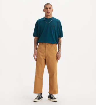 Levi's Pantaln cargo Skateboarding Cropped mostaza