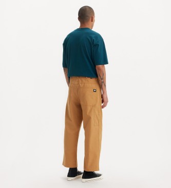 Levi's Pantaln cargo Skateboarding Cropped mostaza