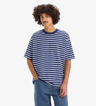 Levi's T-Shirt Boxy grfica de skateboarding azul