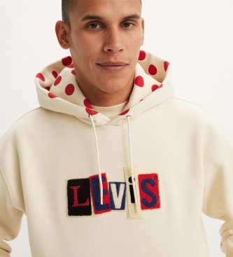 Levi's Skateboarding sweatshirt i beige