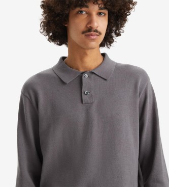 Levi's Long sleeve grey polo shirt