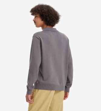 Levi's Long sleeve grey polo shirt