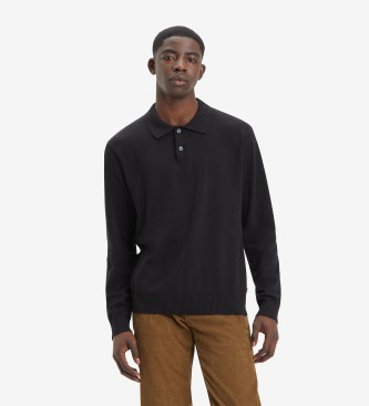 Levi's Polo de manga larga negro