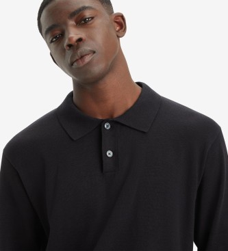 Levi's Langarm-Poloshirt schwarz