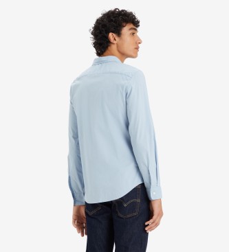 Levi's Camisa Housemark de manga larga azul