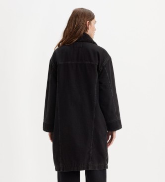 Levi's Veste longue matelasse noir