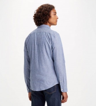 Levi's Housemark Battery Slim Fit Shirt blue