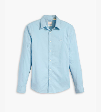 Levi's T-shirt Slim Battery Housemark bleu