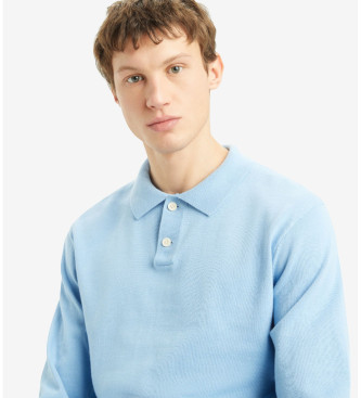 Levi's Langrmeliges blaues Poloshirt