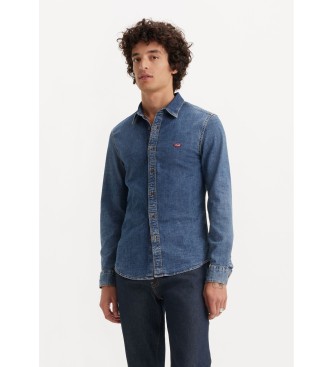 Levi's Battery Housemark Slim Fit skjorte bl