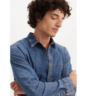 Levi's Battery Housemark Slim Fit skjorte bl