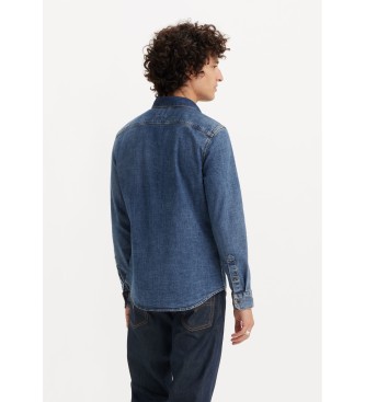 Levi's Battery Housemark Slim Fit skjorte bl