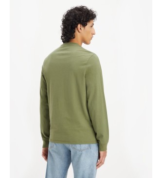 Levi's Originalna majica Housemark zelena