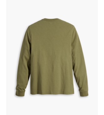 Levi's Originalna majica Housemark zelena