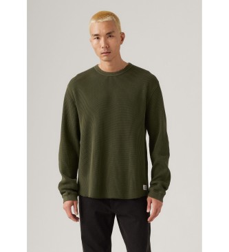 Levi's Maglietta termica verde rilassata