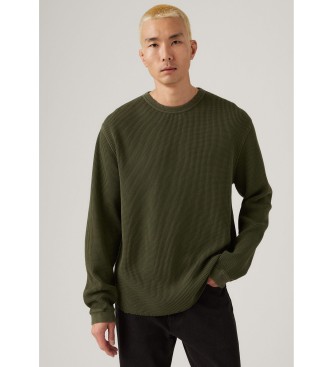 Levi's Maglietta termica verde rilassata