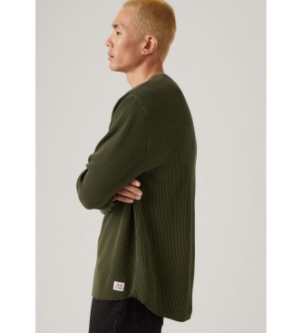 Levi's Maglietta termica verde rilassata