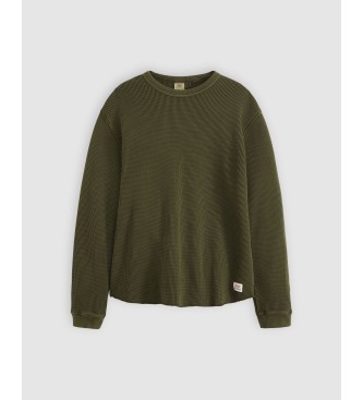 Levi's Maglietta termica verde rilassata