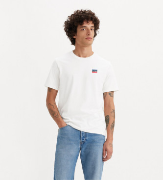 Levi's T-shirt bianca stampata girocollo