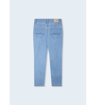 Pepe Jeans Blauw gewassen legging broek