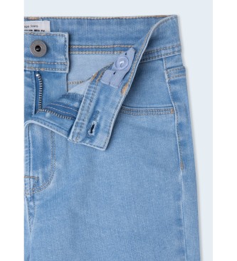 Pepe Jeans Calas de perna de leggin lavadas a azul