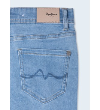 Pepe Jeans Blauw gewassen legging broek