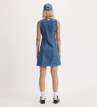Levi's Thora Lichtgewicht denim mini-jurk blauw