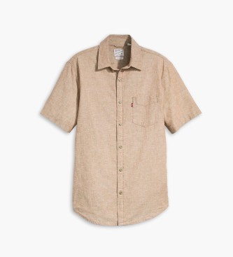 Levi's Brun Sunset skjorta med ficka