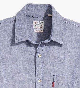 Levi's Zonsondergang blauw pocket overhemd
