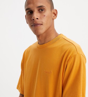 Levi's T-shirt arancione vintage con linguetta rossa