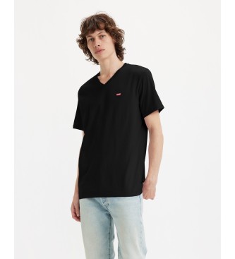 Levi's T-shirt noir  col en V
